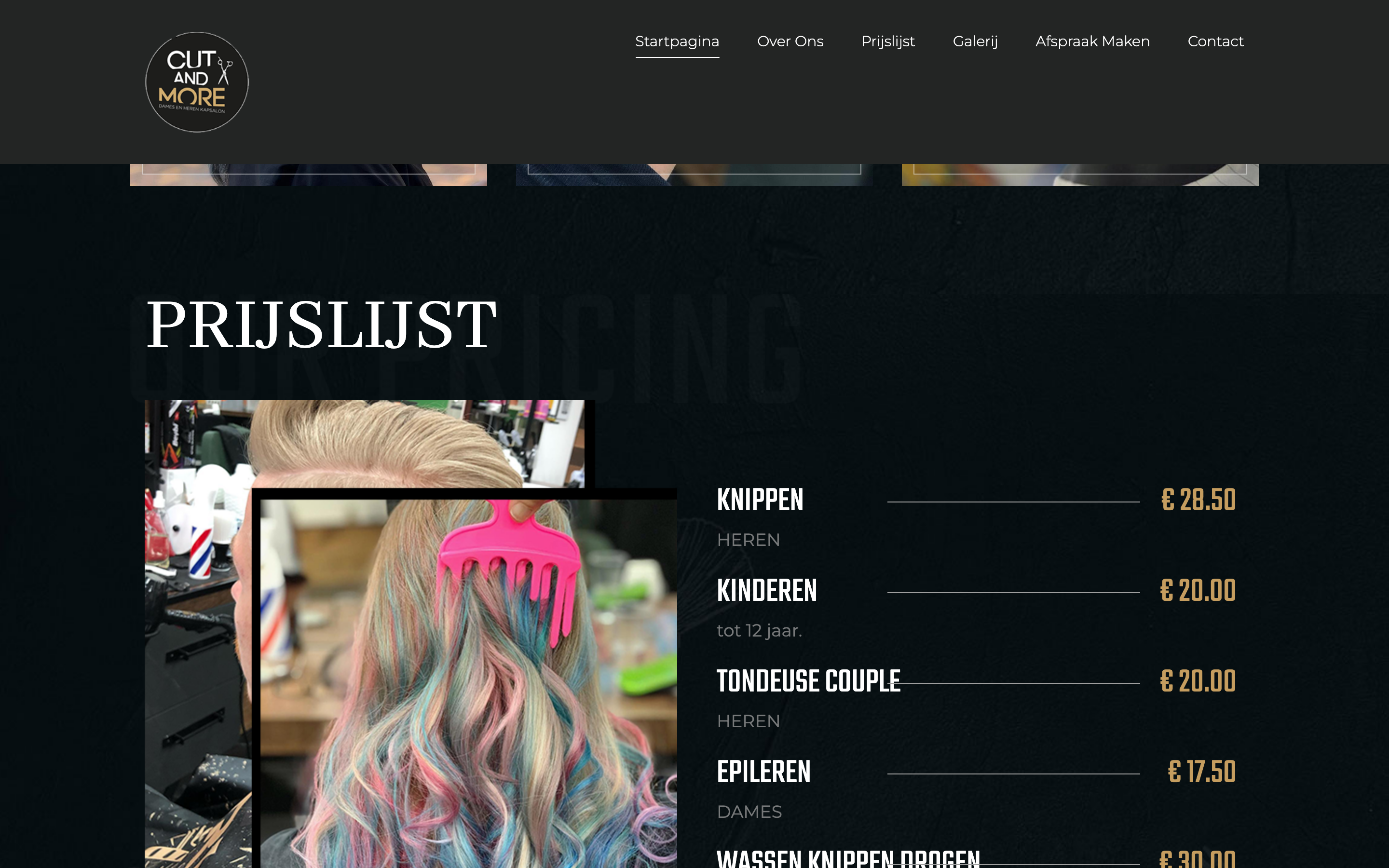 CutandMore — STYLIST CALENDAR