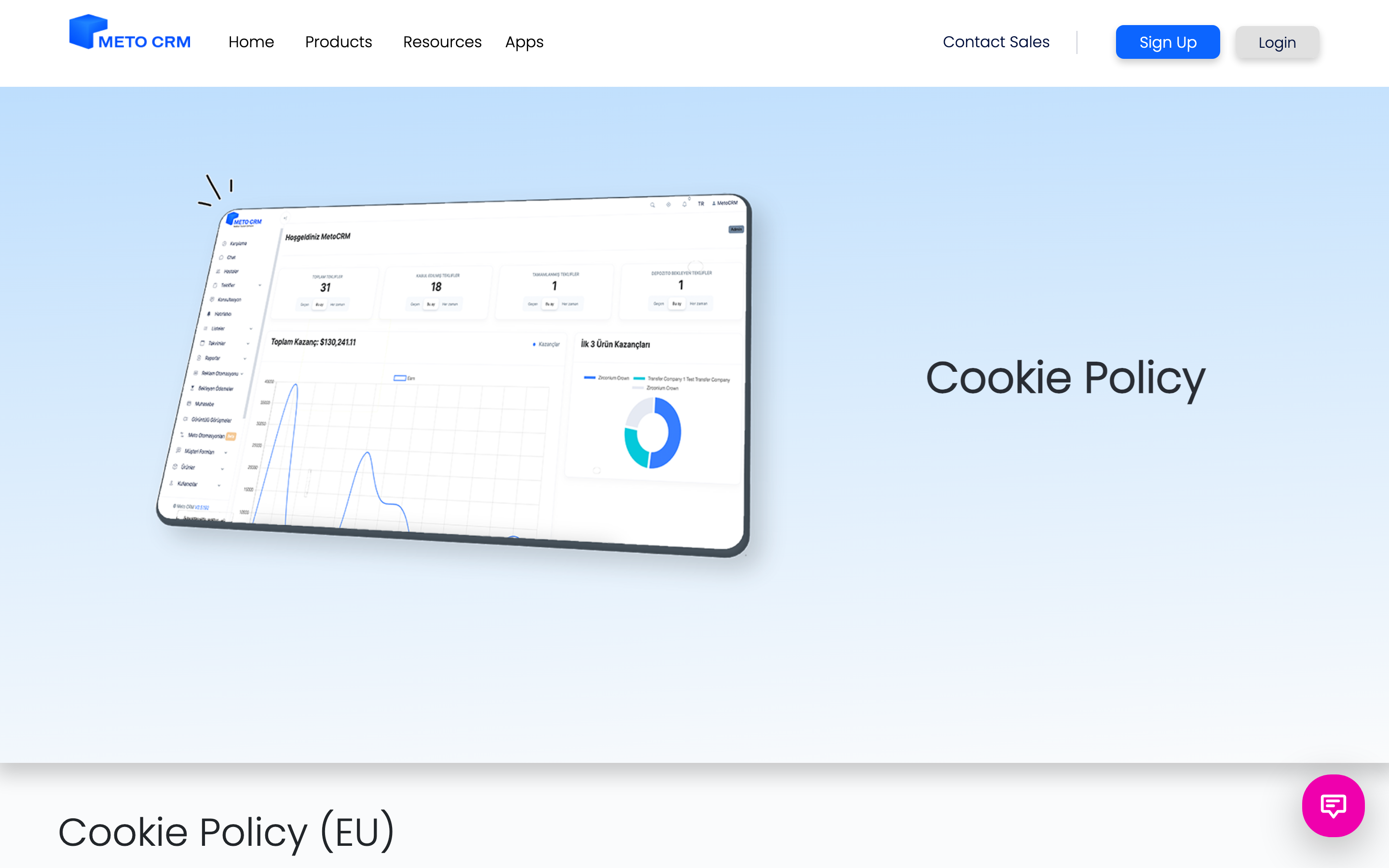 MetoCRM — product screenshot