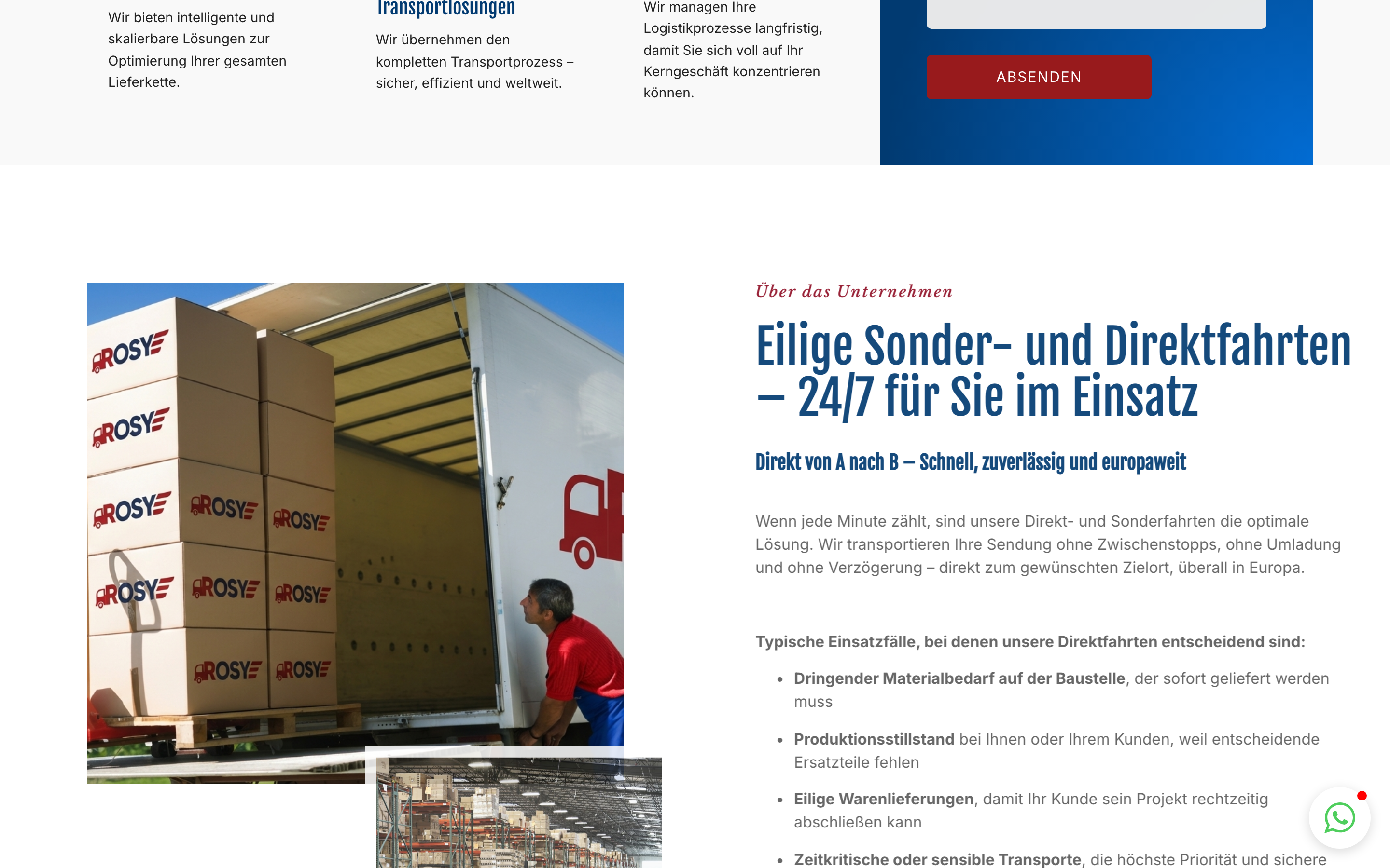 Rosy Logistik — DISPATCH BOARD