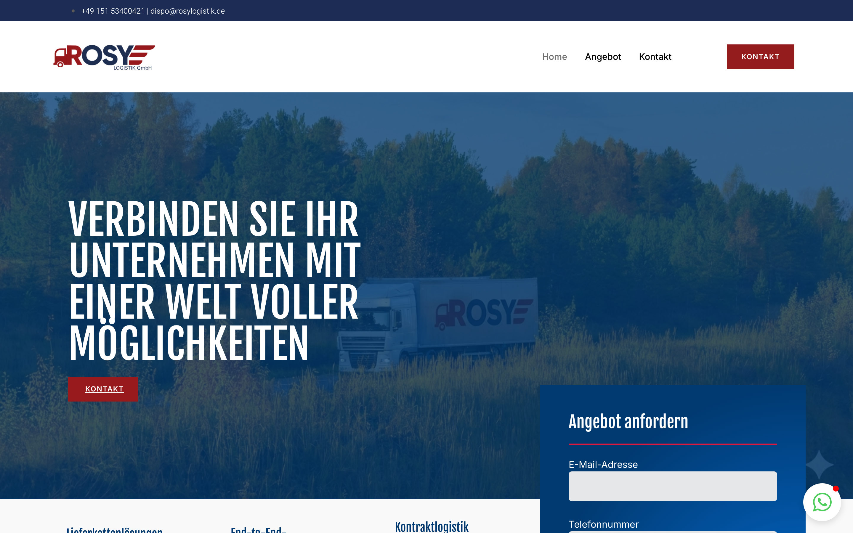 Rosy Logistik — product screenshot